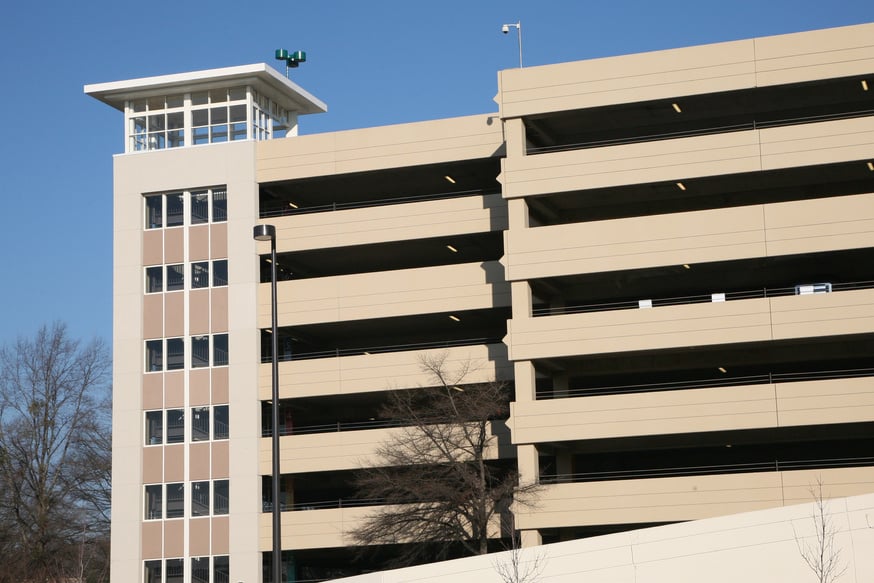 Parking deck structure